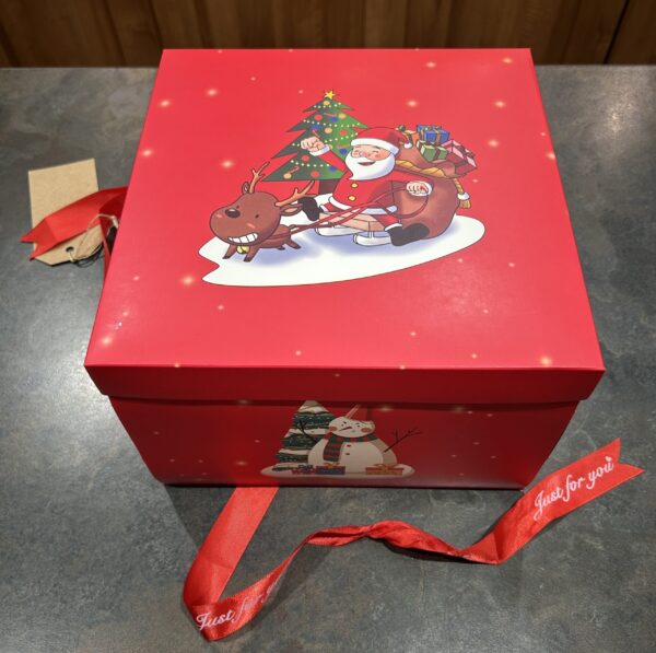 Red Festive Explosion Box, 4 Layer (ALL Chocolate)