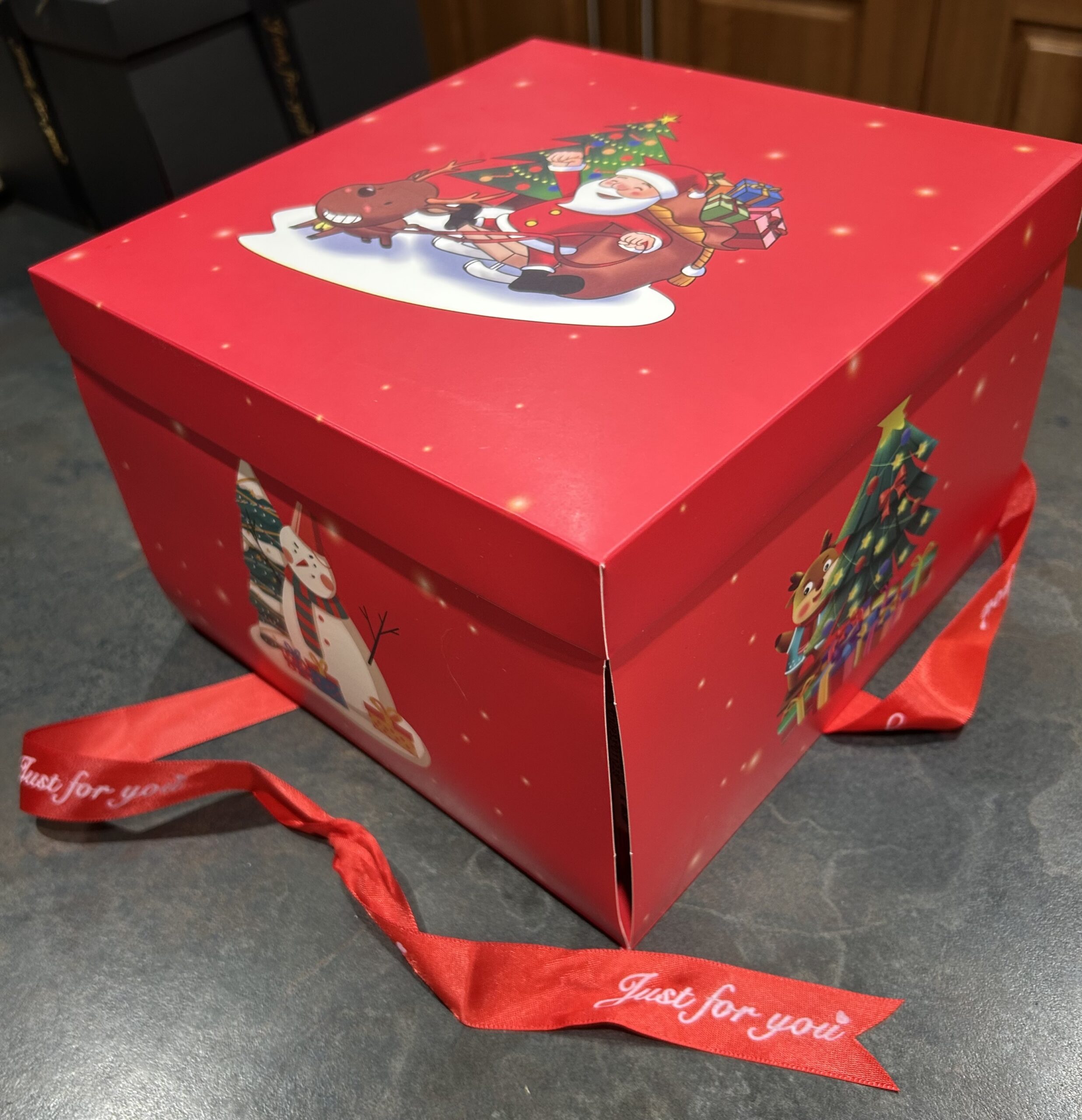 Red Festive Explosion Box 4 Layer (All Sweets)