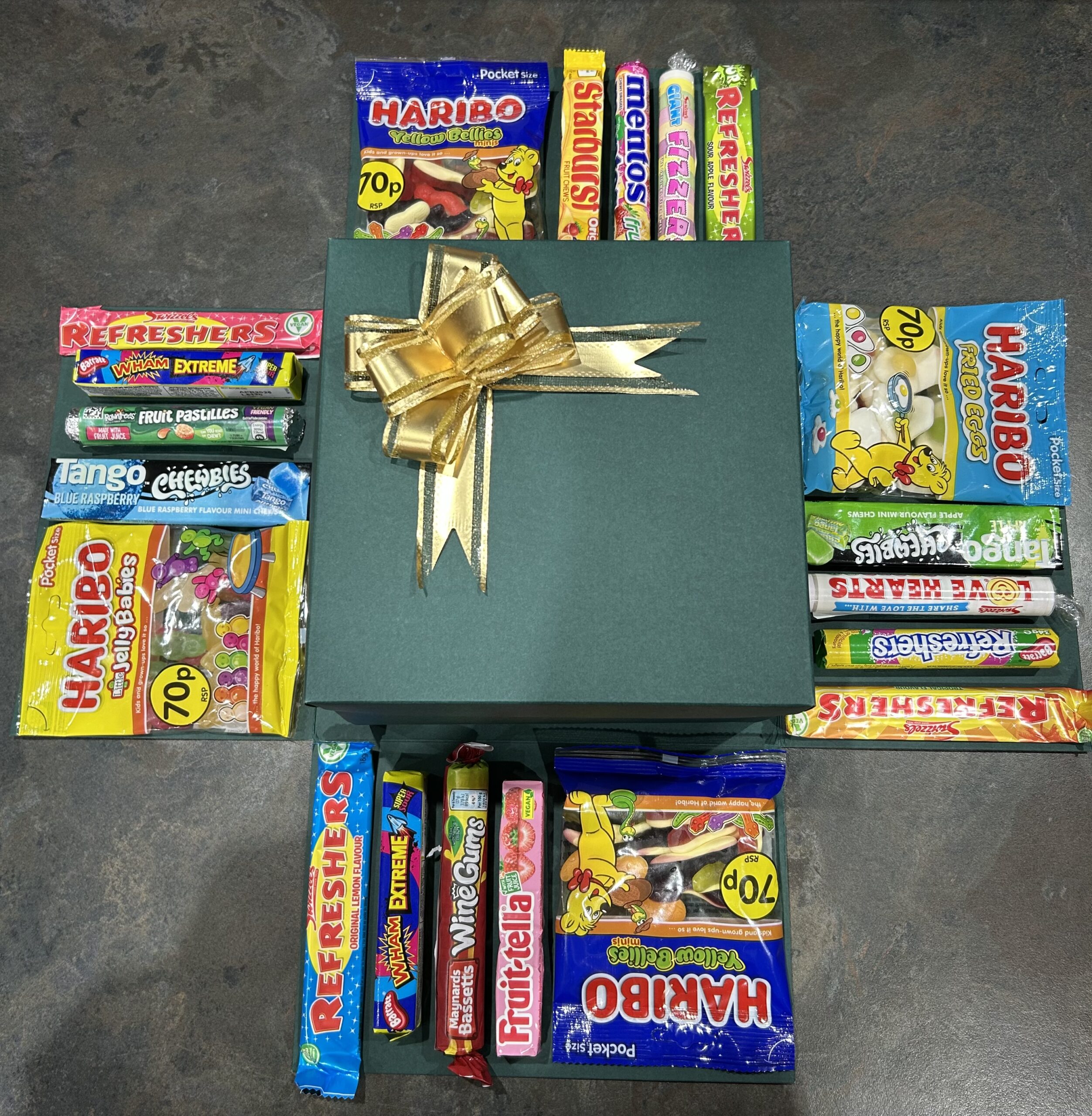 Emerald Green/Gold Explosion Box, 5 Layer (All Sweets) - Image 5