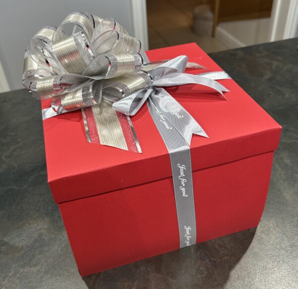 5 Layer Red & Silver Luxury Explosion Box (Chocolate & Sweets)